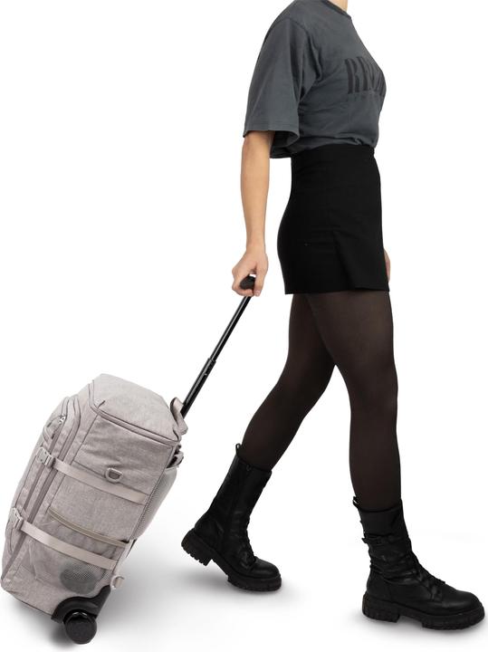 Immagine prodotto Normani Handgepäck Rucksack mit Trolleyfunktion + kleiner Rucksack (45 l, Bagaglio a mano (fino a 50 litri))