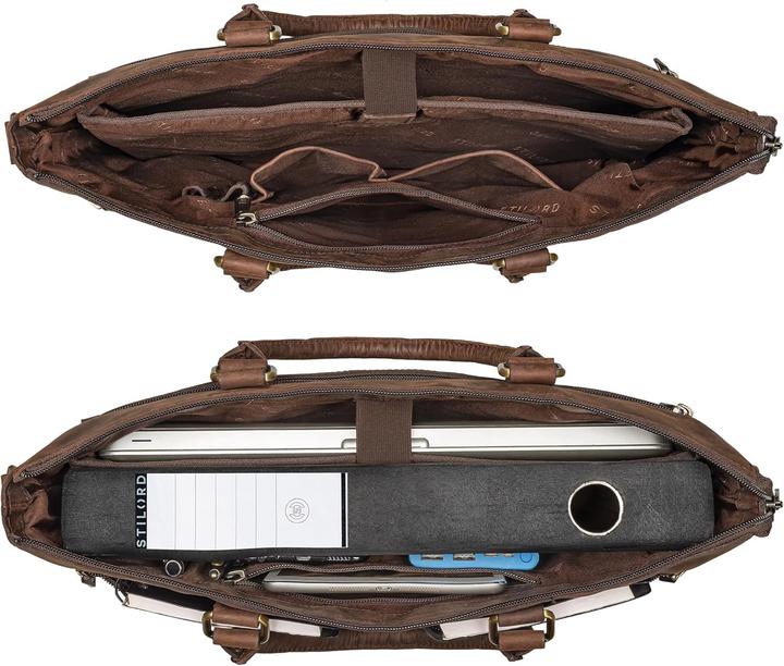 Actual product image Stilord Bailey Laptoptasche mit Trolley-Aufsteckfunktion (16")
