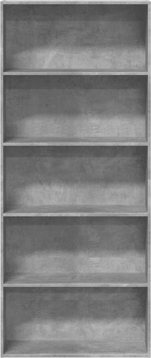 Immagine prodotto VidaXL Bücherregal Bücherschrank Standregal Raumteiler Betongrau Holzwerkstoff (80 x 30 x 189 cm)
