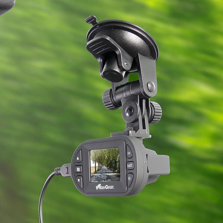 Produktbild NavGear 12V-Kfz-Netzteil mit G-Sensor (Akku, Eingebautes Display, Eingebautes Mikrofon)