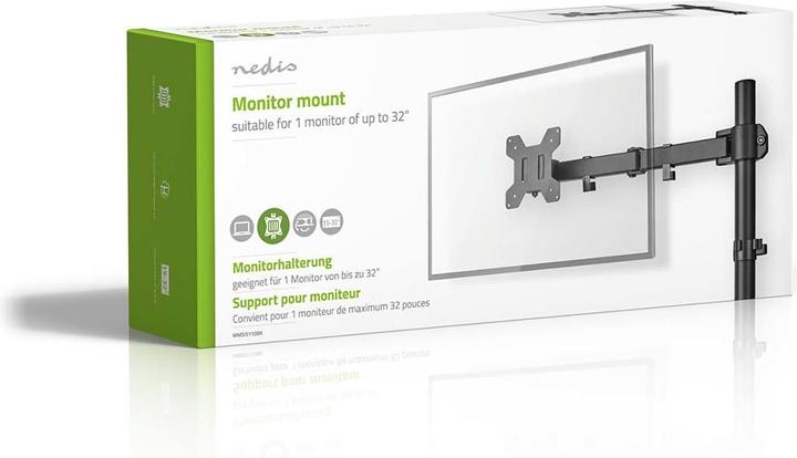 Actual product image Nedis Desk monitor holder | 1 screen(s) | 15 - 32 " | 75x75 / 100x100 | Fully movable (Table, 32")