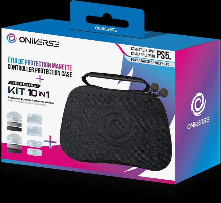 Image du produit Oniverse Controller Case With 10 Accessories 4 Rings 6 Silicon Cap - Grey