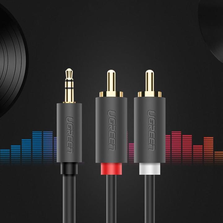 Produktbild Ugreen 3.5 mm Klinke – Cinch Stereo (x2) (1 m, 3.5mm Klinke (AUX))
