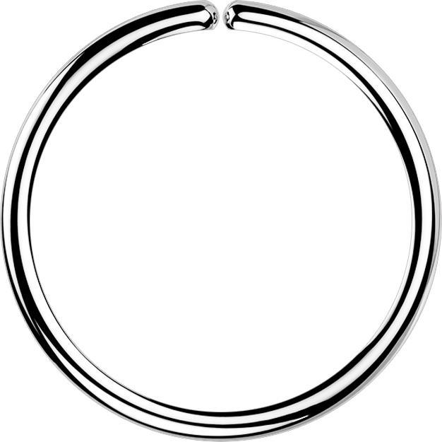 Star Piercing Micro Piercing Ring silber (Chirurgenstahl 316L)