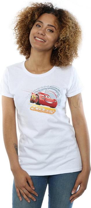 Actual product image Cars Womens/Ladies Lightning McQueen Cotton T-Shirt (XXL)