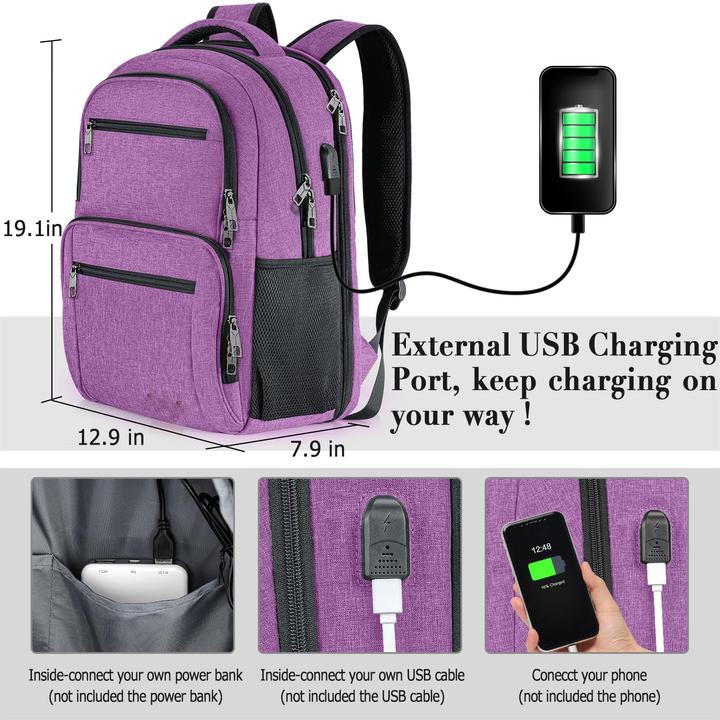 Actual product image Only-Bags.Store Backpack, school backpack waterproof employees laptop with USB charging port, travelling hiking (32 l)