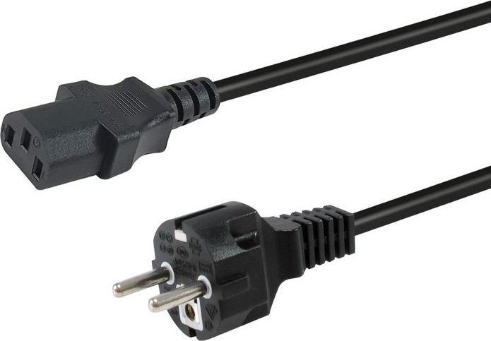 Image du produit equip Netzkabel Anschl. C18 -> Schukon. 180°gew. sw (3 m)