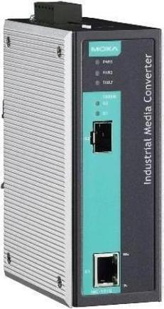 Actual product image Moxa IMC-101G-T - Industrial 101001000BaseT(X) to 1000BaseSXLXLHXZX media converter, -40 to 75C op