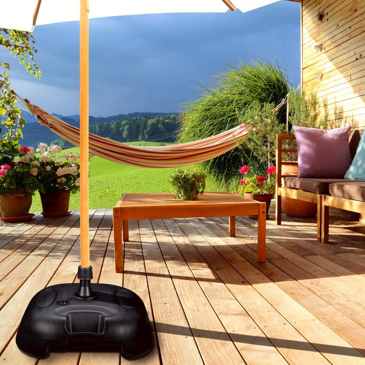 Actual product image Relaxdays Parasol Base, Plastic
