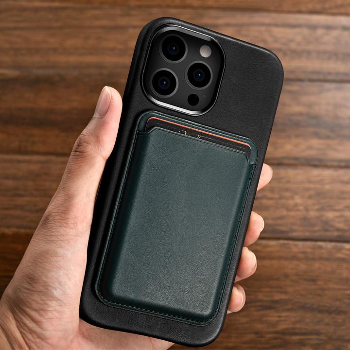 Image du produit iCarer Etui en cuir huilé recouvert de cuir véritable pour iPhone 13 Pro Brown (Compatible avec MagS (Apple iPhone 13 Pro)