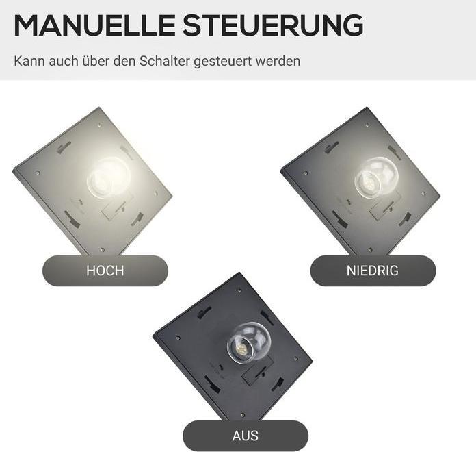 Actual product image Swisshandel24 Solar garden lantern with 3 flames lantern solar lantern path light with LED 120 lumen IP44 201 (120 lm, IP44)