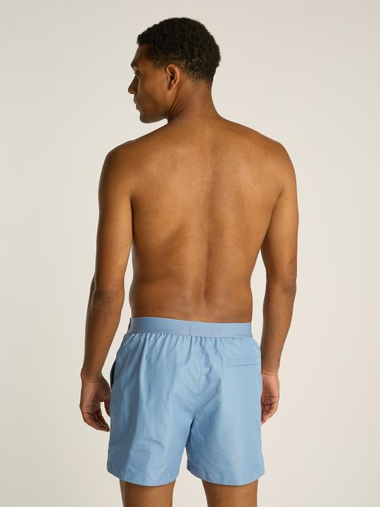 Image du produit Calvin Klein Medium Drawstring Heren Zwembroek - Faded Denim - Maat M (M)