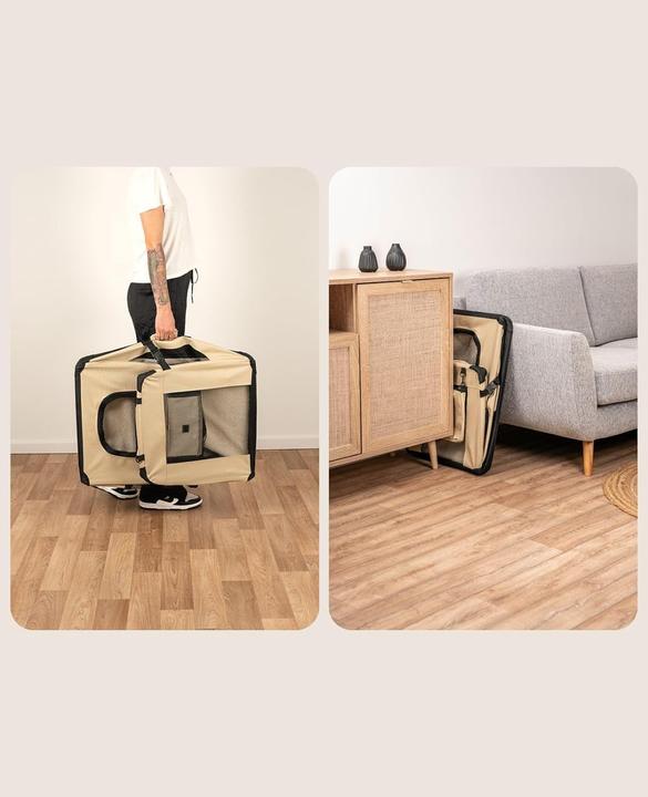Produktbild Dibea Hundetransportbox (Hund, Waschbar, Atmungsaktiv, Abschliessbar, Faltbar)