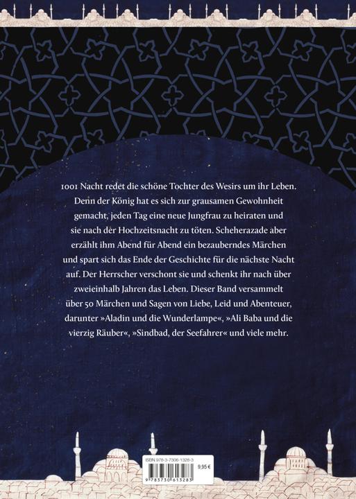 Immagine prodotto Die schönsten Märchen aus 1001 Nacht. In der klassischen Übersetztung von Dr. Gustav Weil (Tedesco, Gustav Weil, Sabine Appel, 2023)