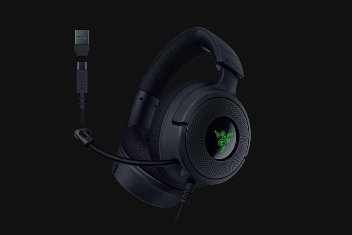 Actual product image Razer Kraken V4 X - Wired gaming headset powered by Chroma™ RGB (Cable)