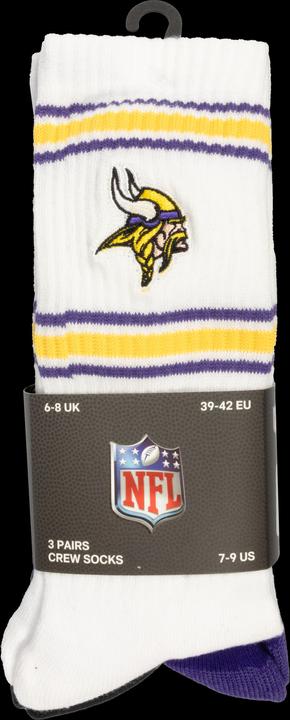 Immagine prodotto Barefoot Minnesota Vikings 3pk Crew Socks 35-38 (35 - 38)