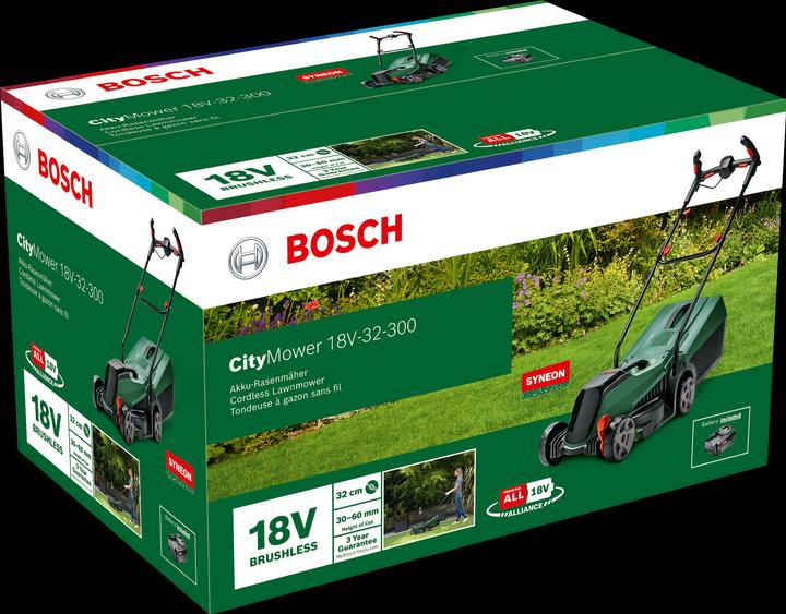 Image du produit Bosch Home & Garden CityMower 18V-32-300 (Fonctionnement sur batterie)
