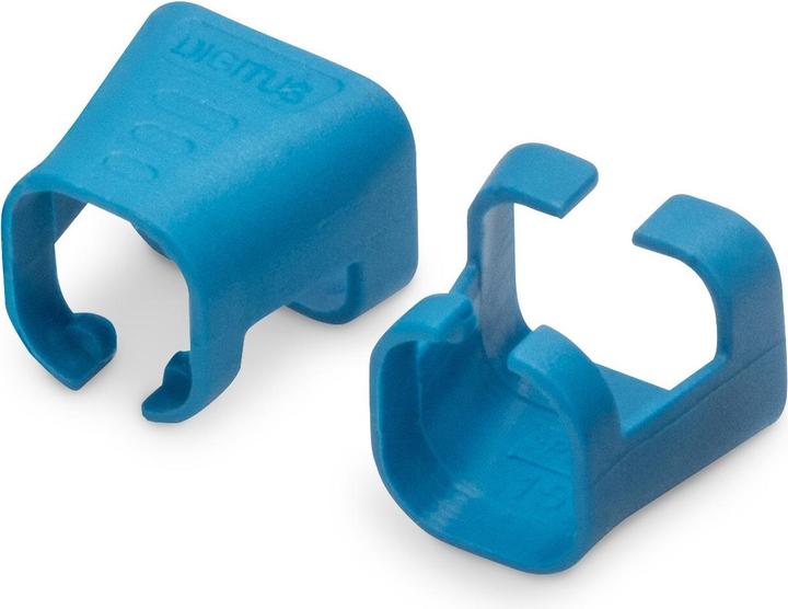 Image du produit Digitus Clips de couleur pour câble RJ45 couleur bleue, paquet de 100 pièces