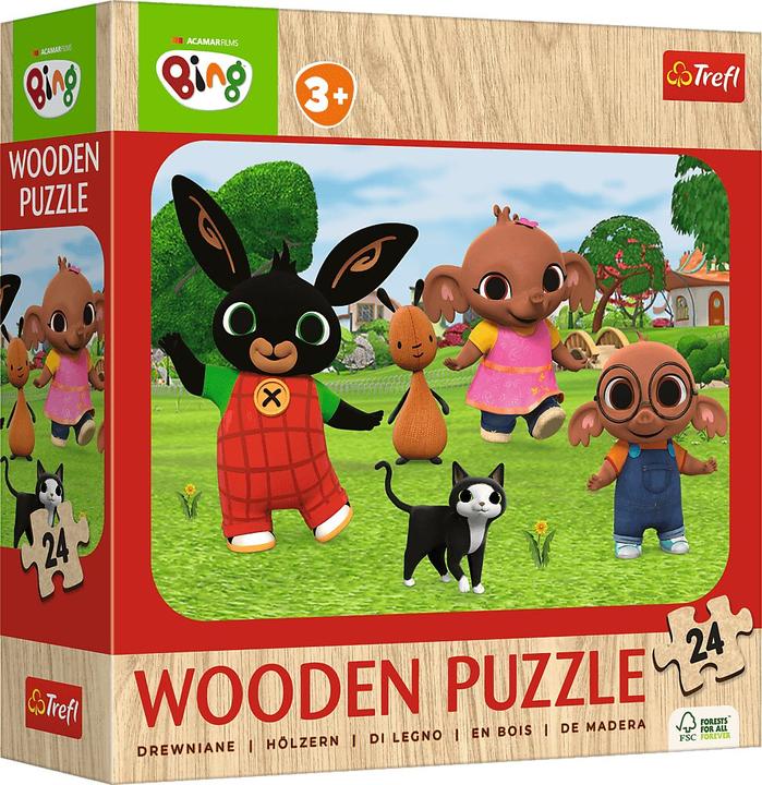 Produktbild Trefl Puzzles - 24 Holzpuzzles - Meet Bing/ Acamar Films Bing FSC Mix 70%. (24 Teile)