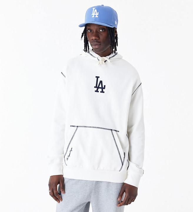 Actual product image New Era hooded sweatshirt os angees dodgers mb word series (L)