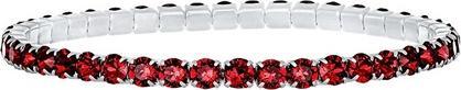 Actual product image Crystalp Elastic Tennis Bracelet With Red Crystals Aura 22270.Sca.E