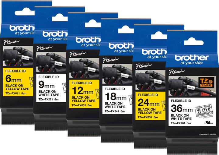 Produktbild Brother Tze-Fx251 (2.40 cm, Schwarz)