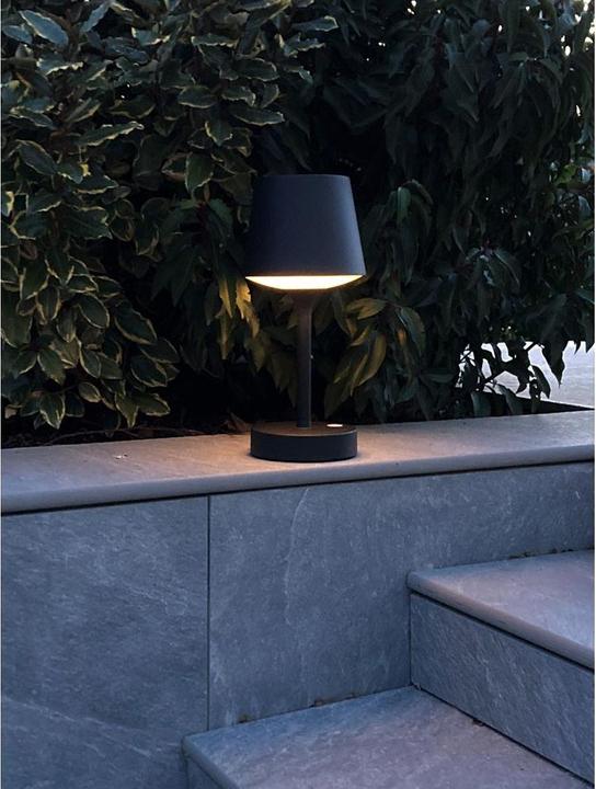 Produktbild Lichtix Akku Tischlampe Dive IP55 anthrazit (350 lm)