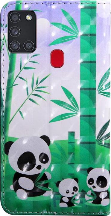 Produktbild Cover-Discount Galaxy A21s - Etui Glitzer Effekt Panda (Samsung Galaxy A21s)