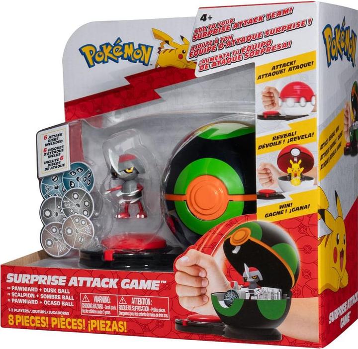 Produktbild Jazwares Pokémon Surprise Attack Game Gladiantri mit Finsterball