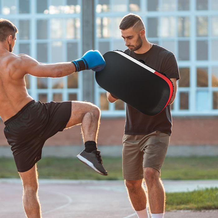 Image du produit Swisshandel24 Tampons de kickboxing pour Muay Thai Tampons de boxe Tampons d'entraînement Tampons de frappe pour (38 cm, 0.40 kg)