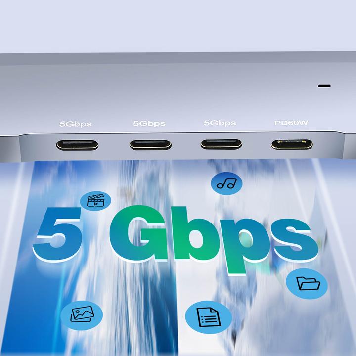 Actual product image LinQ IT7941 USB-C hub (USB-C, 4 Ports)