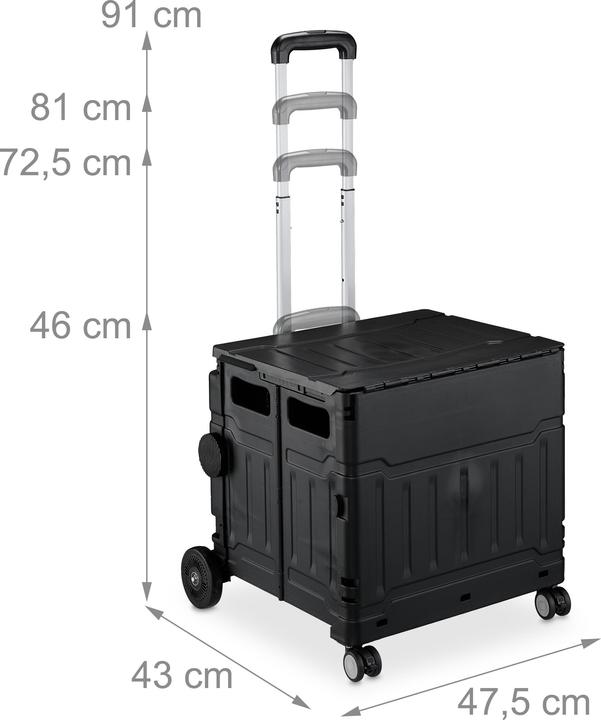 Image du produit Relaxdays Chariot de courses