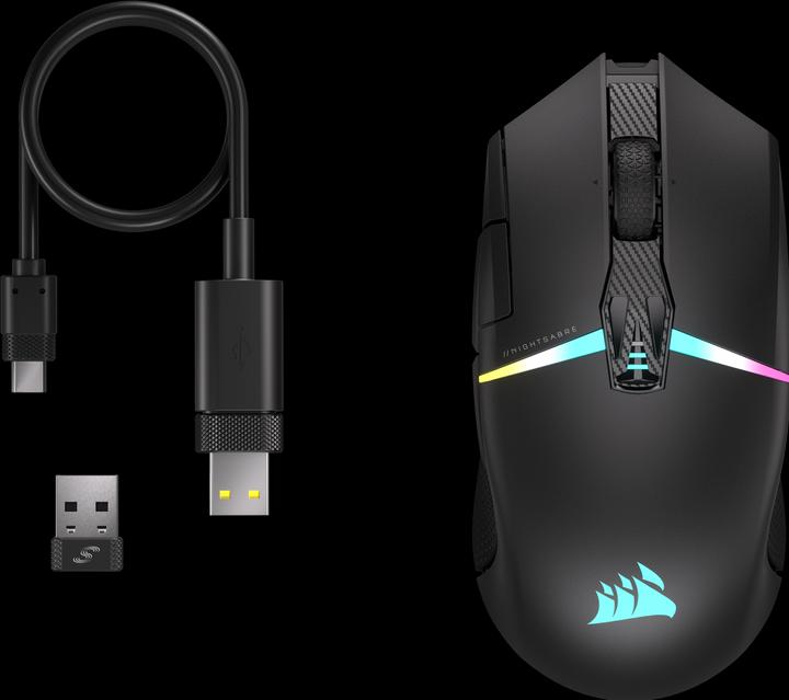 Produktbild Corsair Nightsabre (Kabelgebunden, Kabellos)
