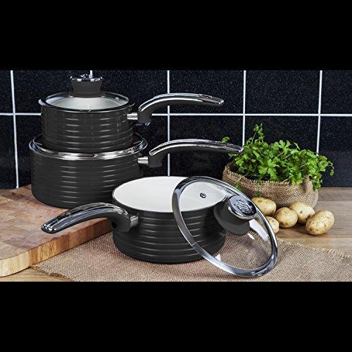 Productafbeelding Swan Pannenset retro RETRO SWPS3020BN (Kookpotten en pannenset)