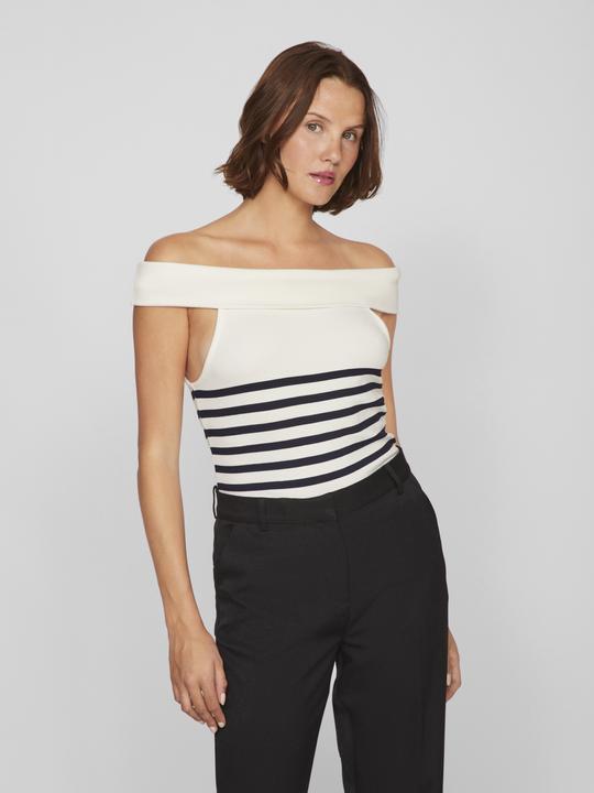 Actual product image Vila Striped off-shoulder top (XS)