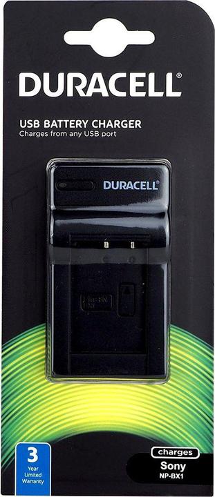 Produktbild Duracell Ladegerät mit USB Kabel für DRSBX1/NP-BX1 (Kamera Akku Ladegerät)