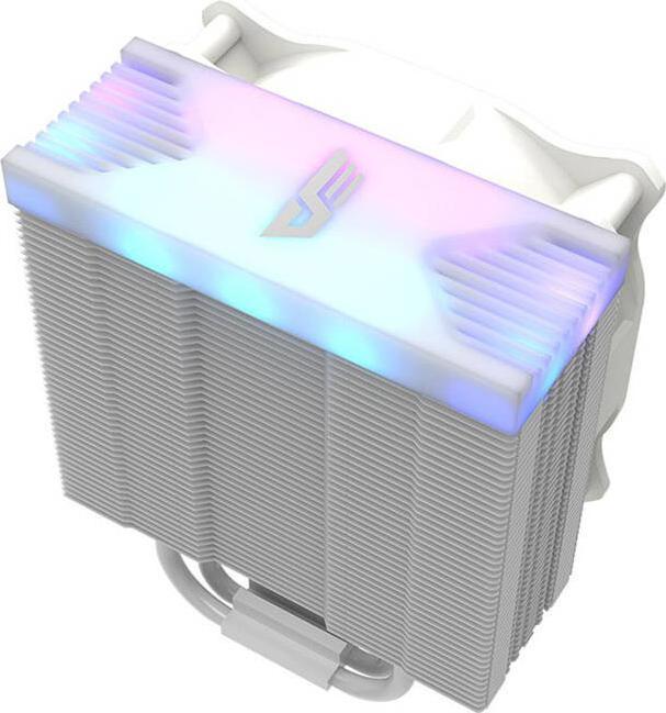 Produktbild Darkflash Tech Darkair CPU active cooling LED (heatsink + fan 120x120) white (157 mm)