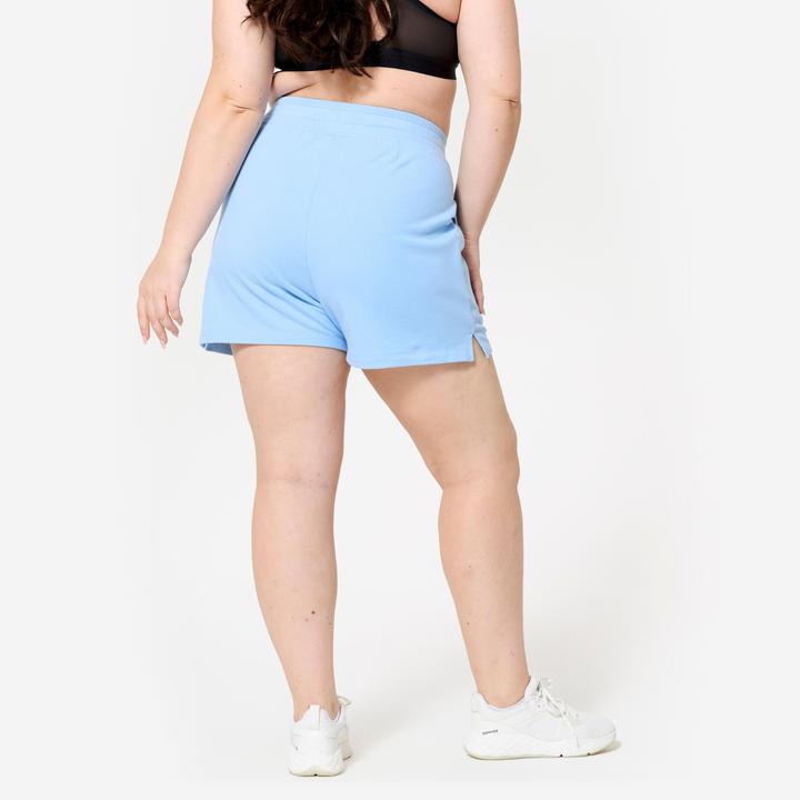 Image du produit Domyos Shorts Damen mit Tasche - blau (L)