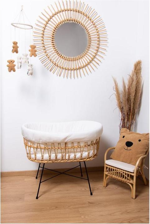 Image du produit Childhome Berceau en rotin avec pieds en métal