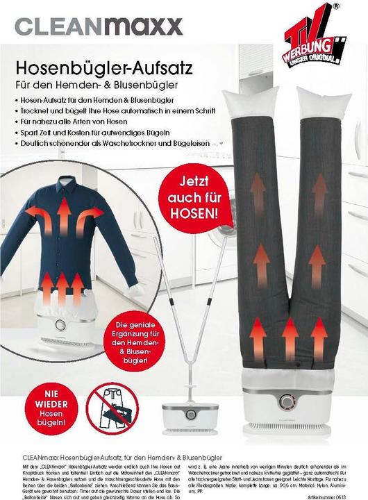 Immagine prodotto CleanMaxx Attacco per pantaloni a pressare