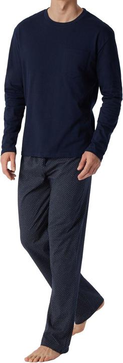 Produktbild Schiesser langer Pyjama Schlafanzug natürlich 100% Baumwolle | auch Übergrössen (102)