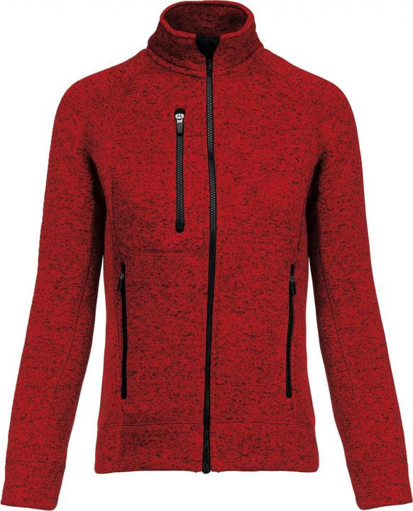 Kariban Jacke mit Reissverschluss, meliert, Frau