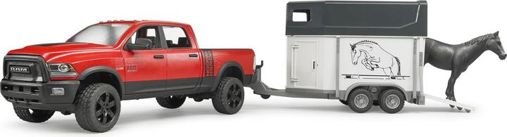 Actual product image Bruder Dodge RAM 2500 with horse trailer
