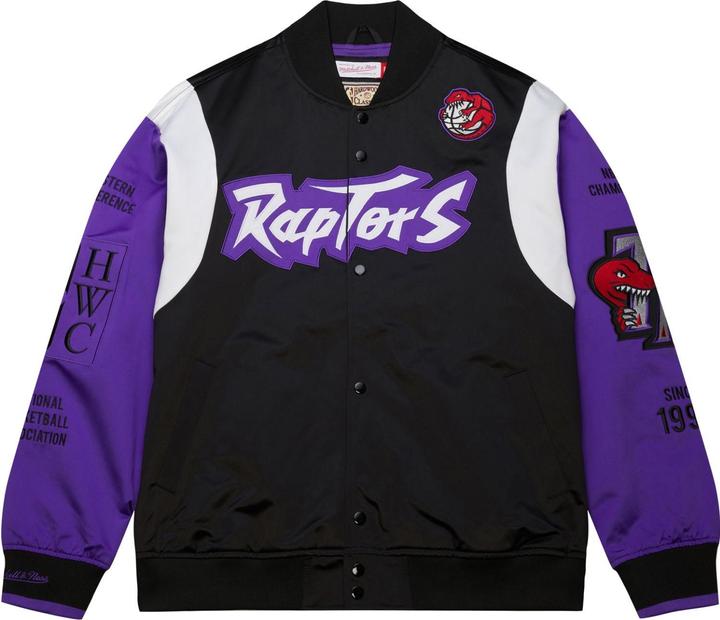 Actual product image Mitchell & Ness M&N Heavyweight Satin Jacket NBA Toronto Raptors - L (L)