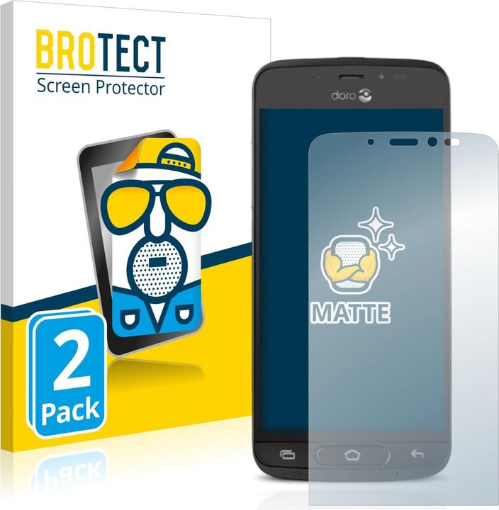 Actual product image BROTECT Anti-glare film Screen protector Matt screen protector film (2 Piece, Doro 8040)