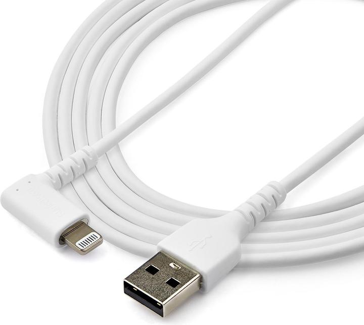 Produktbild StarTech .com RUSBLTMM2MWR 2,0mabgewinkeltes Lightning- auf USB-Kabel (2 m, USB 2.0)