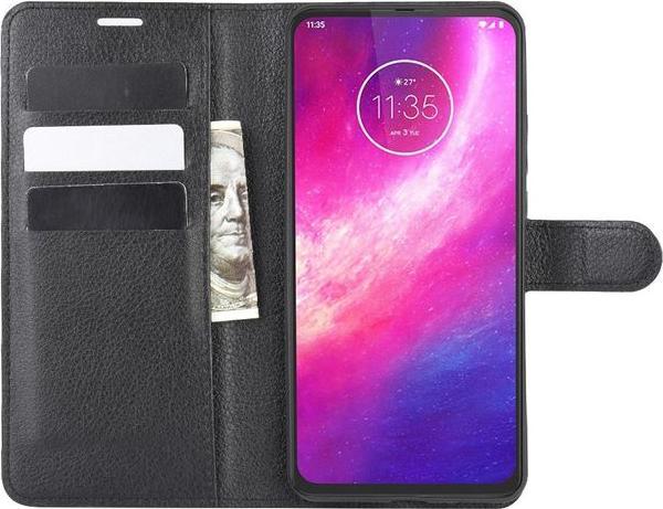 Actual product image MU Classic Litchi Leather Bookcover Series (Motorola One Hyper)