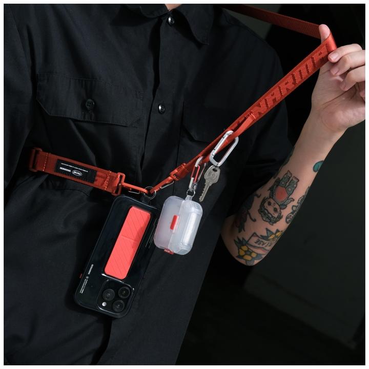 Actual product image Skinarma Case Mecha for AirPods Pro 2 champagne