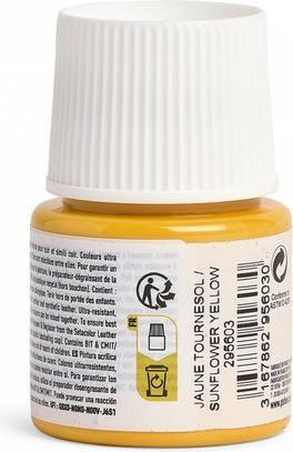 Actual product image Pebeo SetaCuir leather colours (Sunflower yellow, 45 ml)