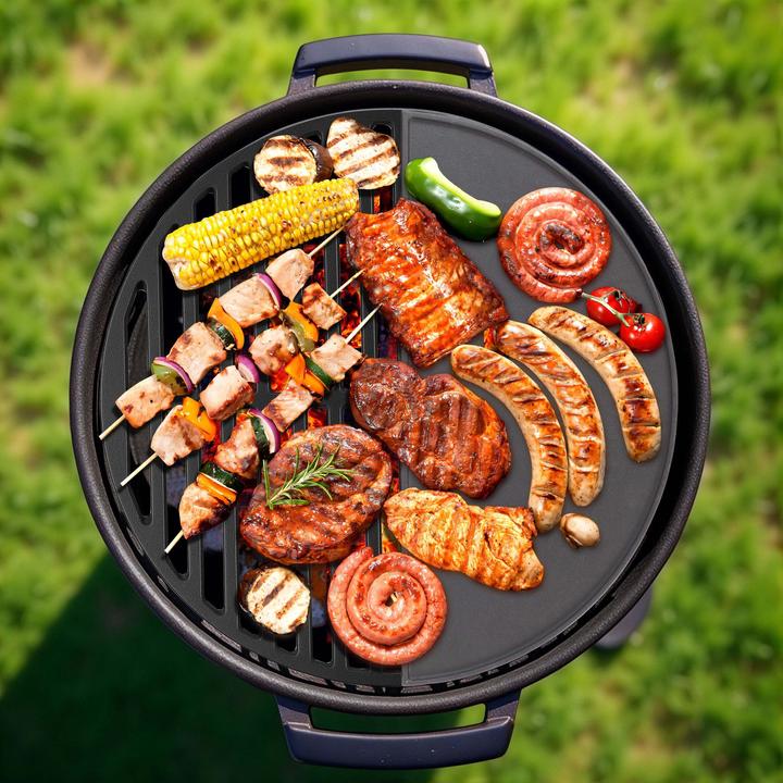 Image du produit Wiltec Gusseisen Grillplatte 46,7x22,8x1,5cm Grill Platte Grillzubehör BBQ